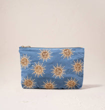 Load image into Gallery viewer, Sun Goddess Blue Everyday Velvet Pouch