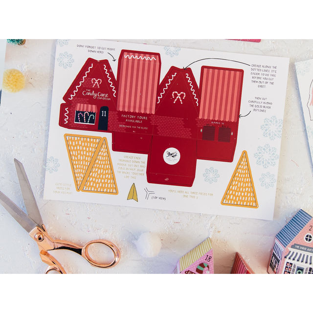 DIY Christmas Village Advent Calendar