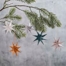 Load image into Gallery viewer, Paper Star Christmas Decorations