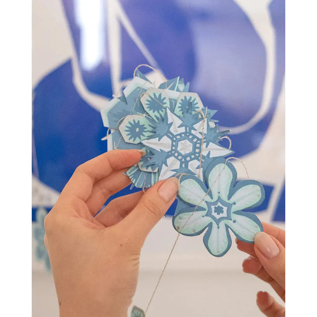 Snowflakes Sewn Garland