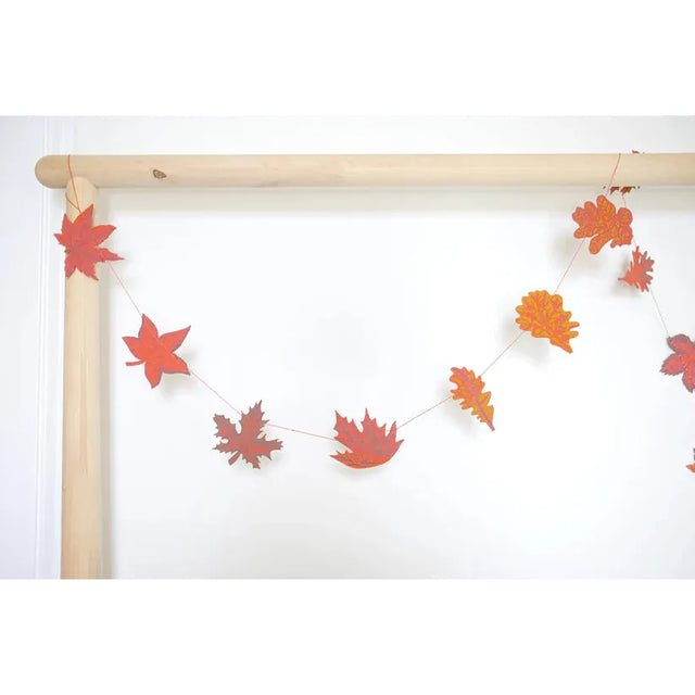 Autumn Leaves Sewn Garland