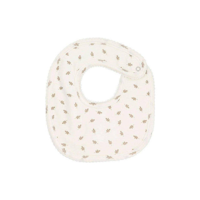 White Leaf Baby Bib