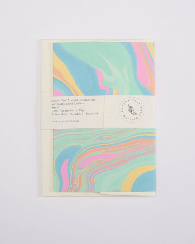 Pastel Punch Marble Card
