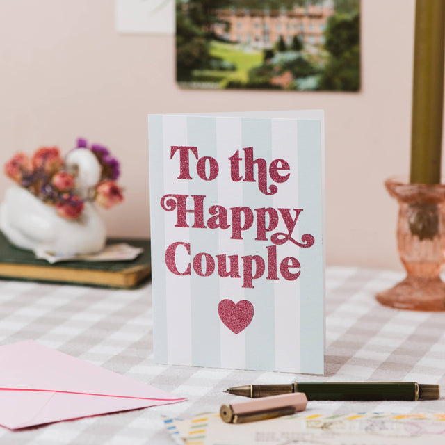 Happy Couple Glitter Card