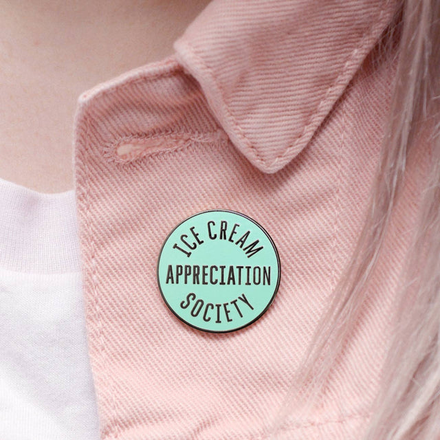 Mint Ice Cream Appreciation Society Pin