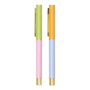 Colour Block Pens - Lilac & Cornflower Set of 2