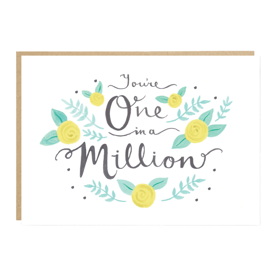 You're One in a Million Card