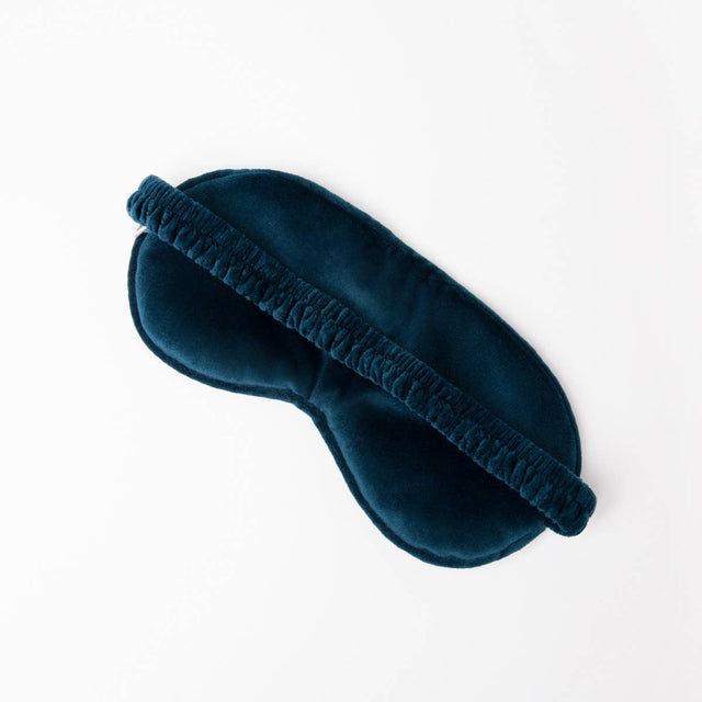 Marine Navy Velvet Eye Mask
