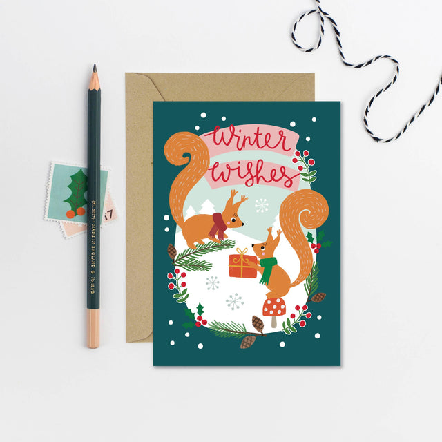 Winter Wishes Christmas Card