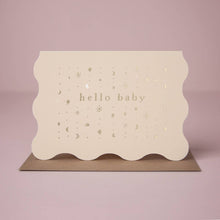 Load image into Gallery viewer, Hello Baby Wavy Card