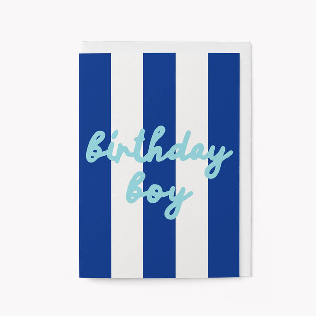 Birthday Boy Stripe Card