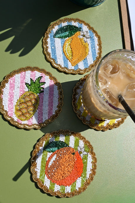 Fruit Beaded Coaster