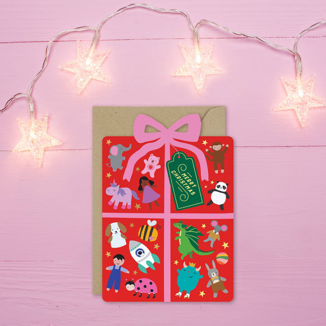 Joyful Holiday Present Christmas Card