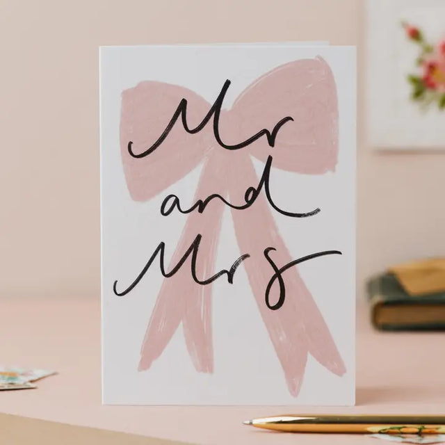 Mr & Mrs Bow Card