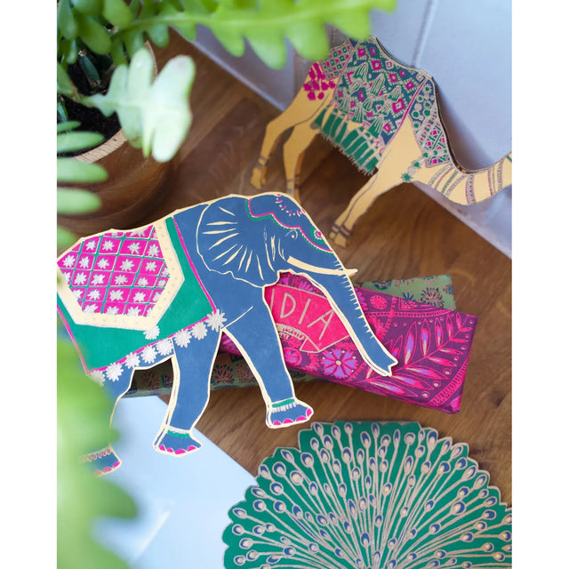 Elephant Die-Cut Card