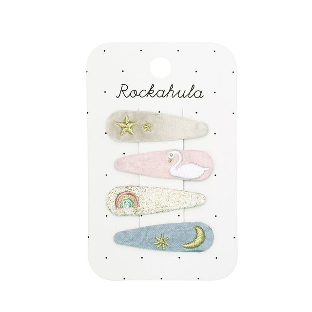 Enchanted Embroidered Hair Clips