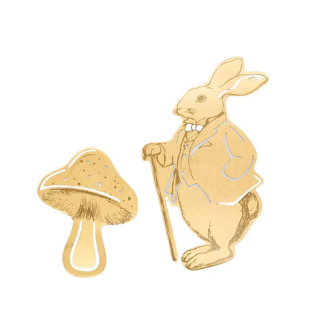 Alice In Wonderland Set of 2 Metal Bookmarks