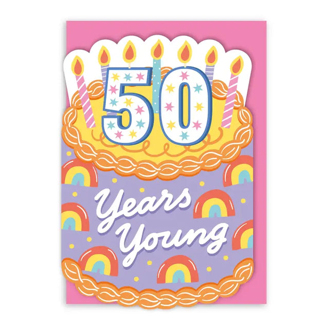 Age 50 Cake Card
