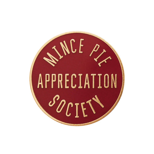 Mince Pie Appreciation Society Enamel Pin