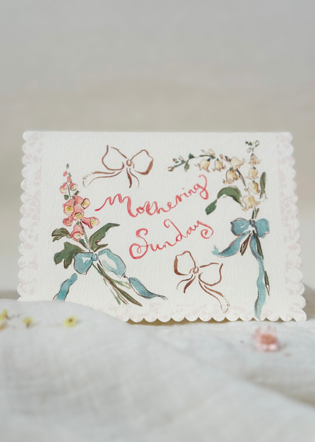 Mothering Sunday Scallop Card