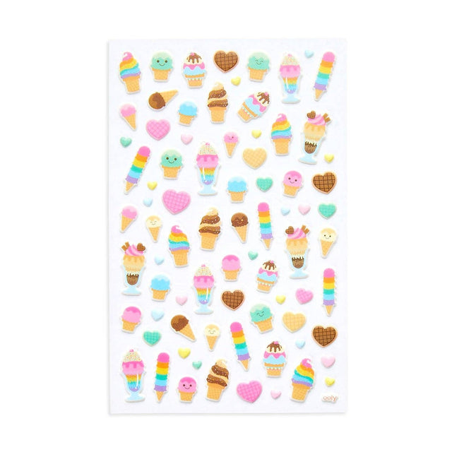 Ice Cream Dream Puffy Stickers