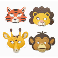Load image into Gallery viewer, Create Your Own Jungle Animal Masks