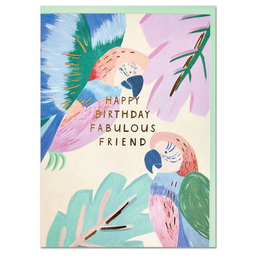 Fabulous Friend Parrot Card
