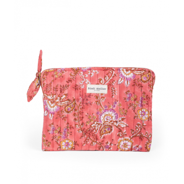 Capri Goji Floral Flat Pouch
