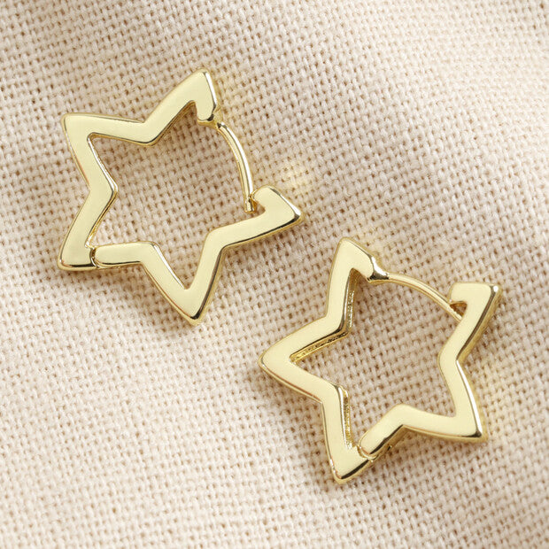 Star Hoop Earring