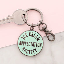 Load image into Gallery viewer, Ice Cream Appreciation Society Keyring