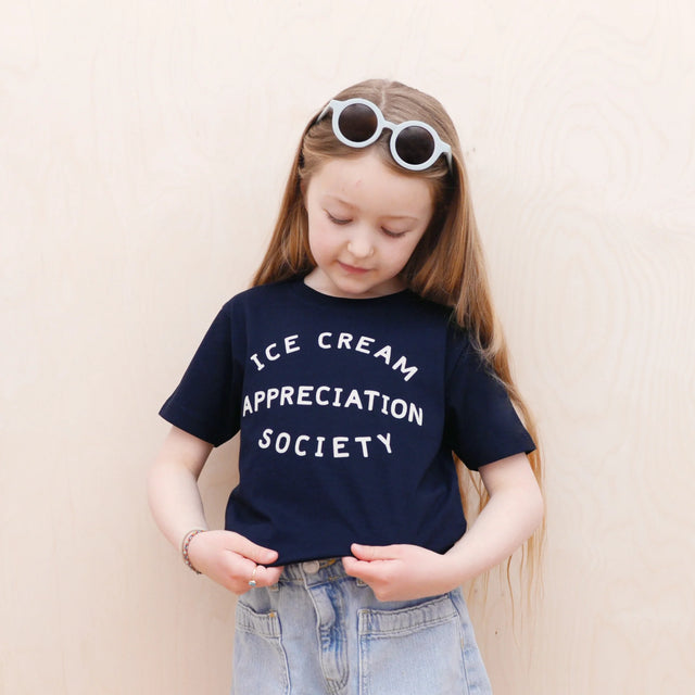 Navy Ice Cream Appreciation Society Kid's T-Shirt