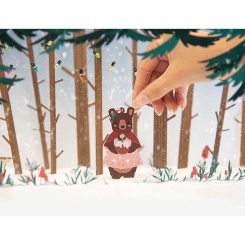 Dark Brown Bear Christmas Decoration