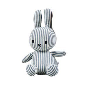 Denim Stripe Miffy Sitting Soft Toy