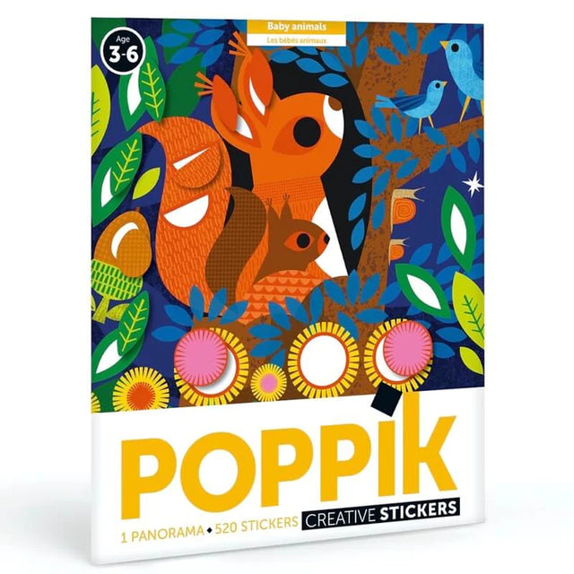 Poppik Sticker Panoramas Baby Animals