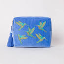 Hummingbird Blue Wash Bag