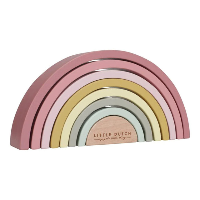 Wooden Stacking Rainbow  - Pink