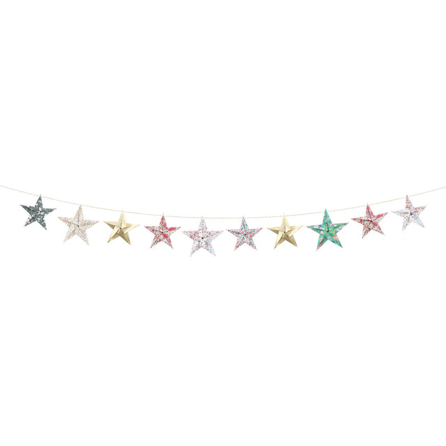Meri Meri x Liberty Christmas Origami Star Garland