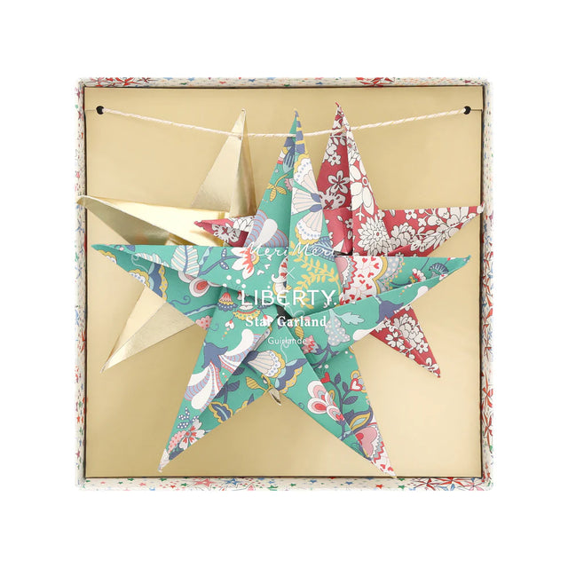Meri Meri x Liberty Christmas Origami Star Garland