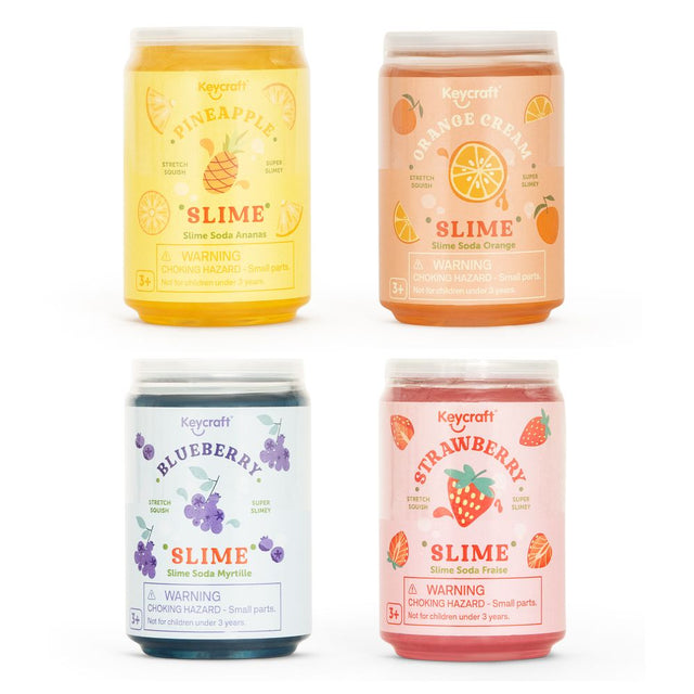 Fruity Soda Slime Cans