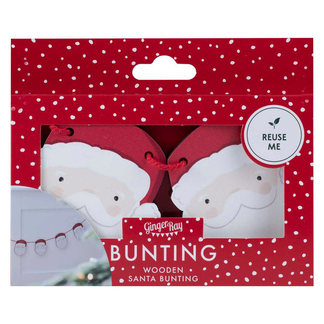 Father Christmas Wooden Bunting
