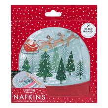 Load image into Gallery viewer, Christmas Snow Globe Napkins