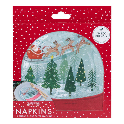 Christmas Snow Globe Napkins