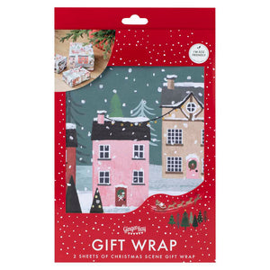 Christmas Scene Wrapping Paper