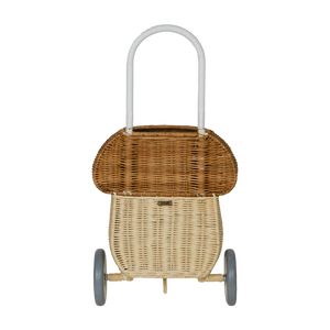 Natural Rattan Mushroom Luggy