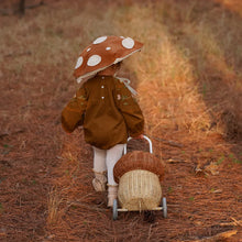 Load image into Gallery viewer, Natural Rattan Mushroom Luggy