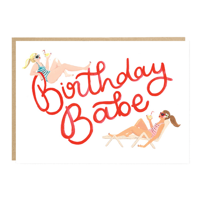 Birthday Babe Drinks Card