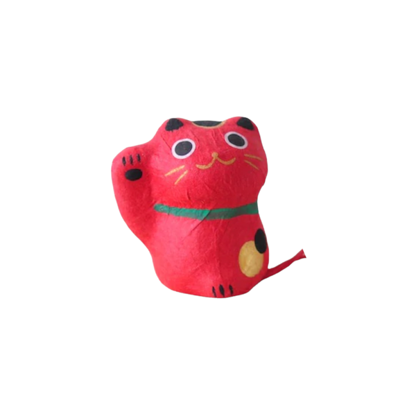 Red Flowering Fortune Cat