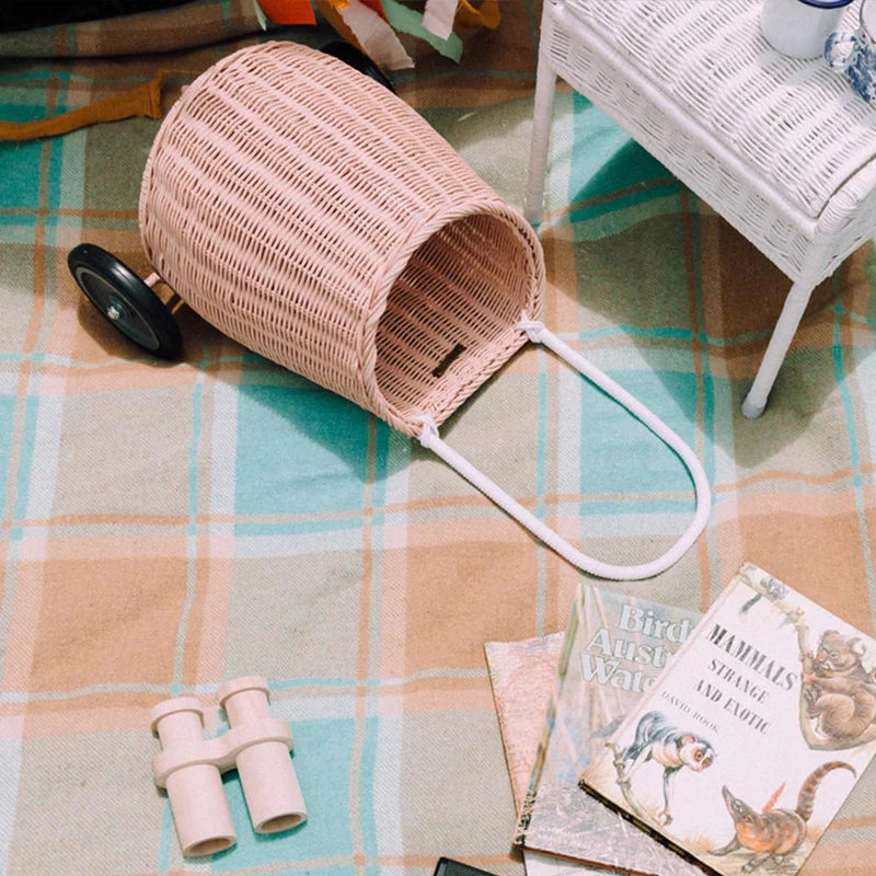 Rose Rattan Luggy