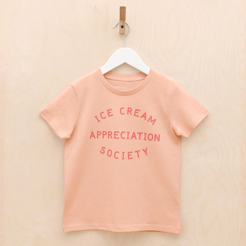 Peachy Ice Cream Appreciation Society Kid's T-Shirt