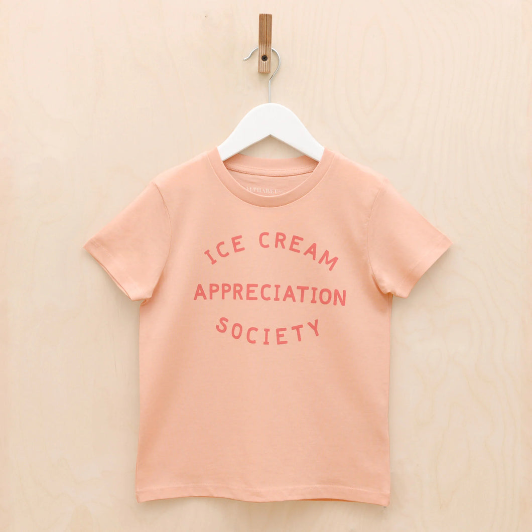 Peachy Ice Cream Appreciation Society Kid's T-Shirt